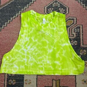 Lululemon Green tie dye Top